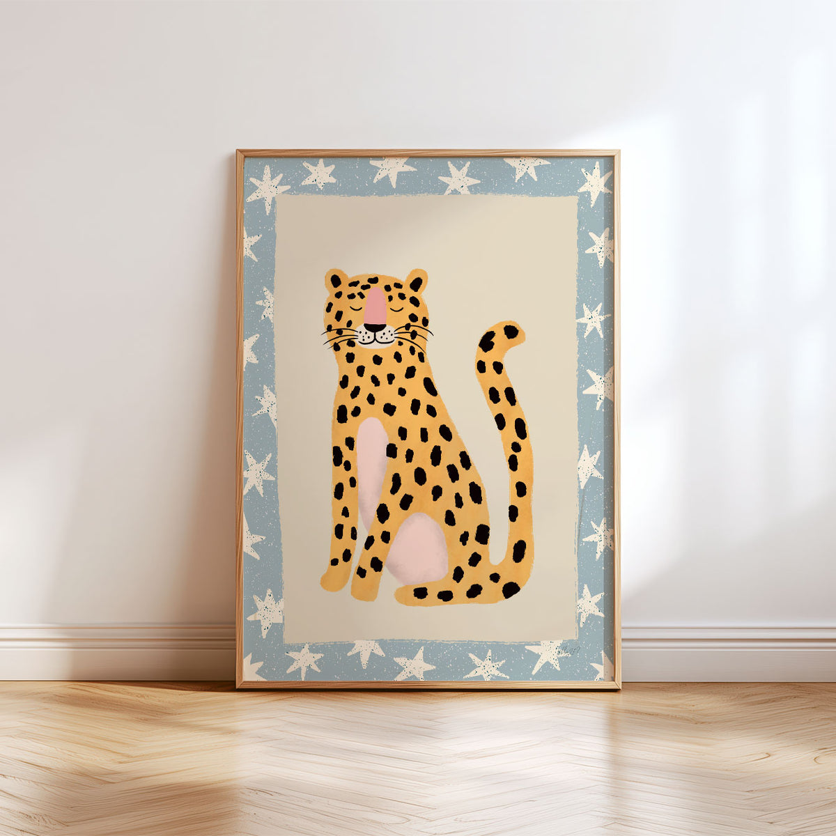 Wild Star Leopard Poster