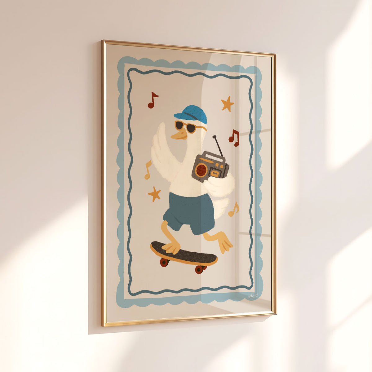 Skate Radio Duck Poster