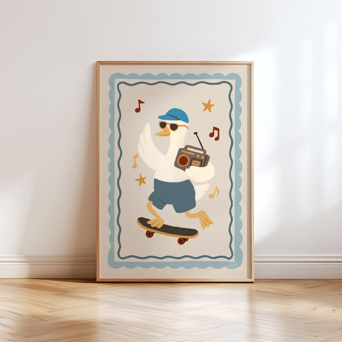 Skate Radio Duck Poster