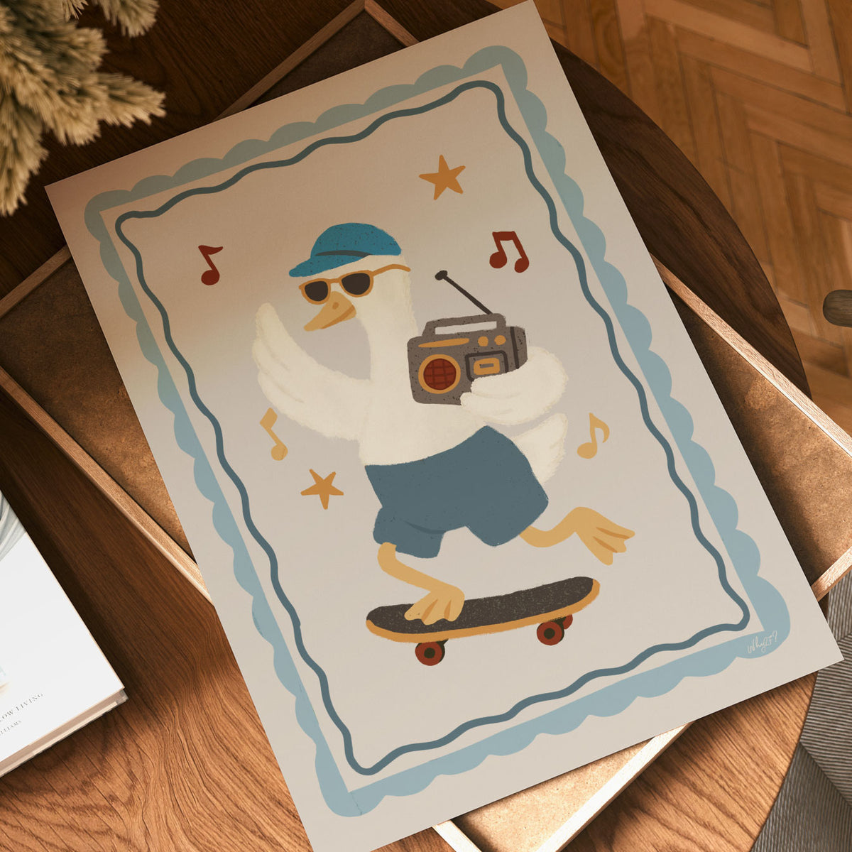 Skate Radio Duck Poster