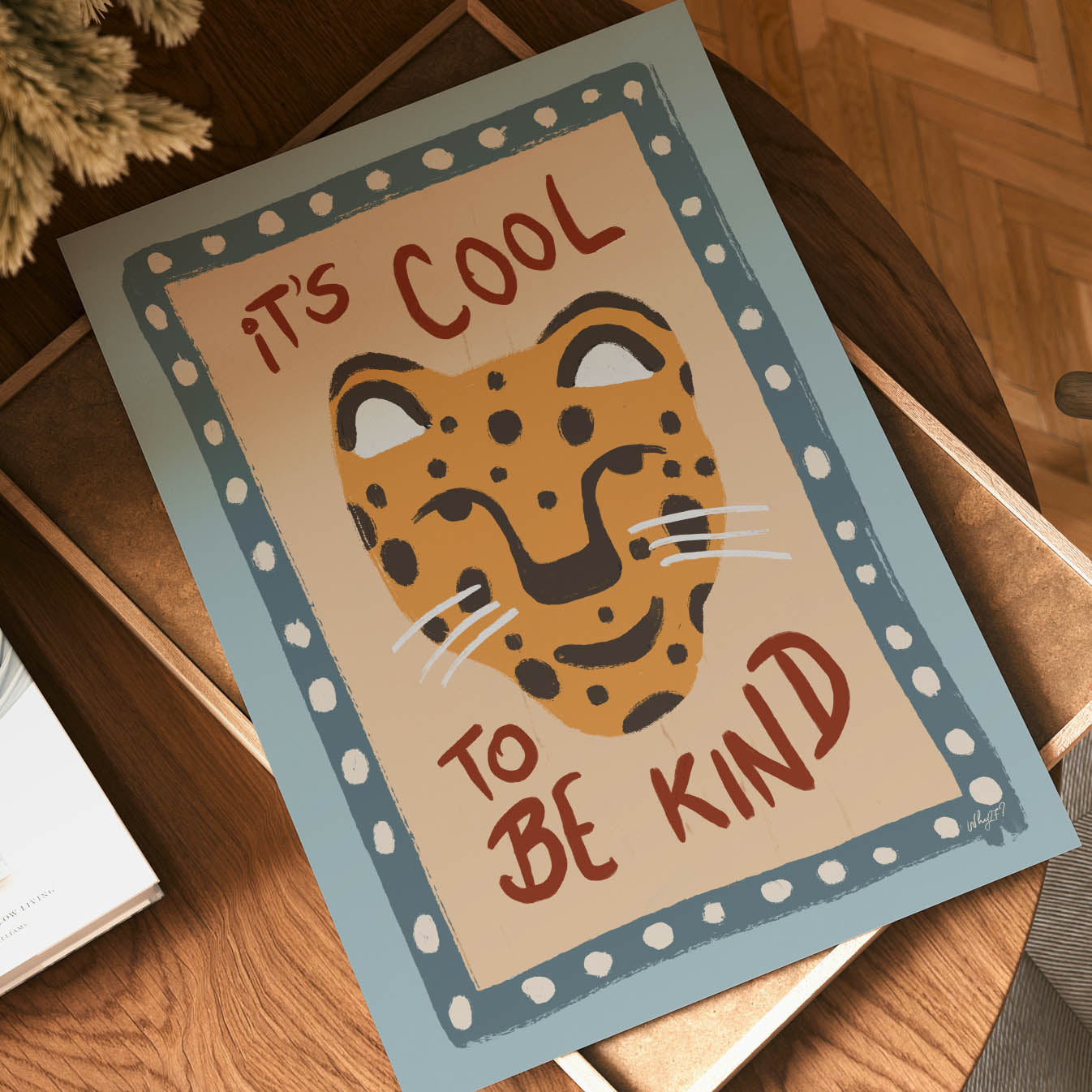 Kind Leopard Poster