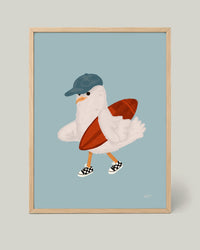 Surfende Gans Poster