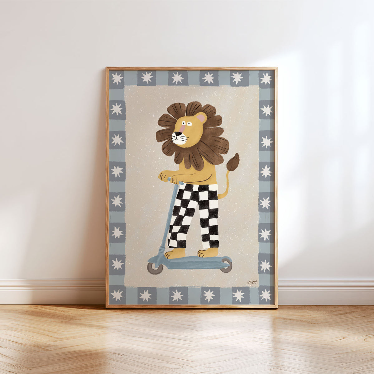 Skater Lion Poster