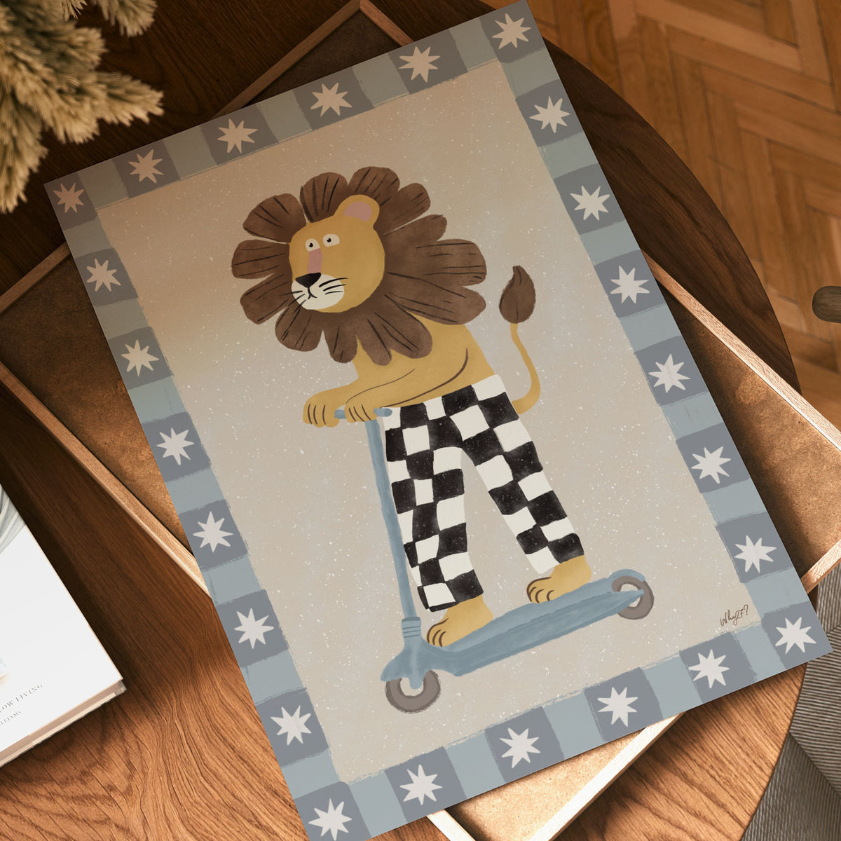 Skater Lion Poster