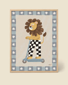 Skater-Löwe Poster