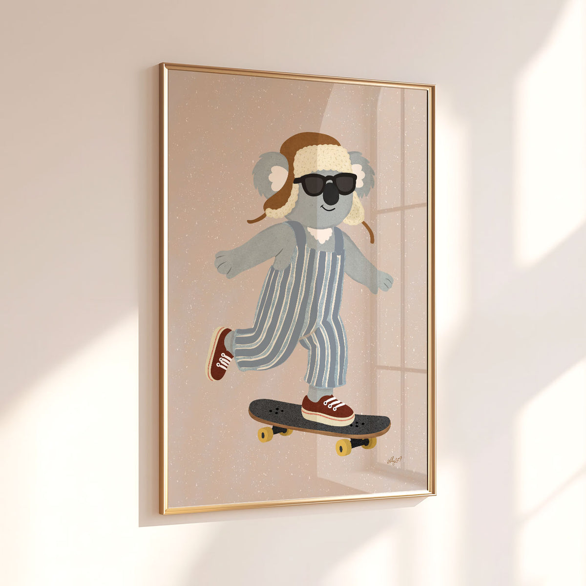 Skater Koala Poster
