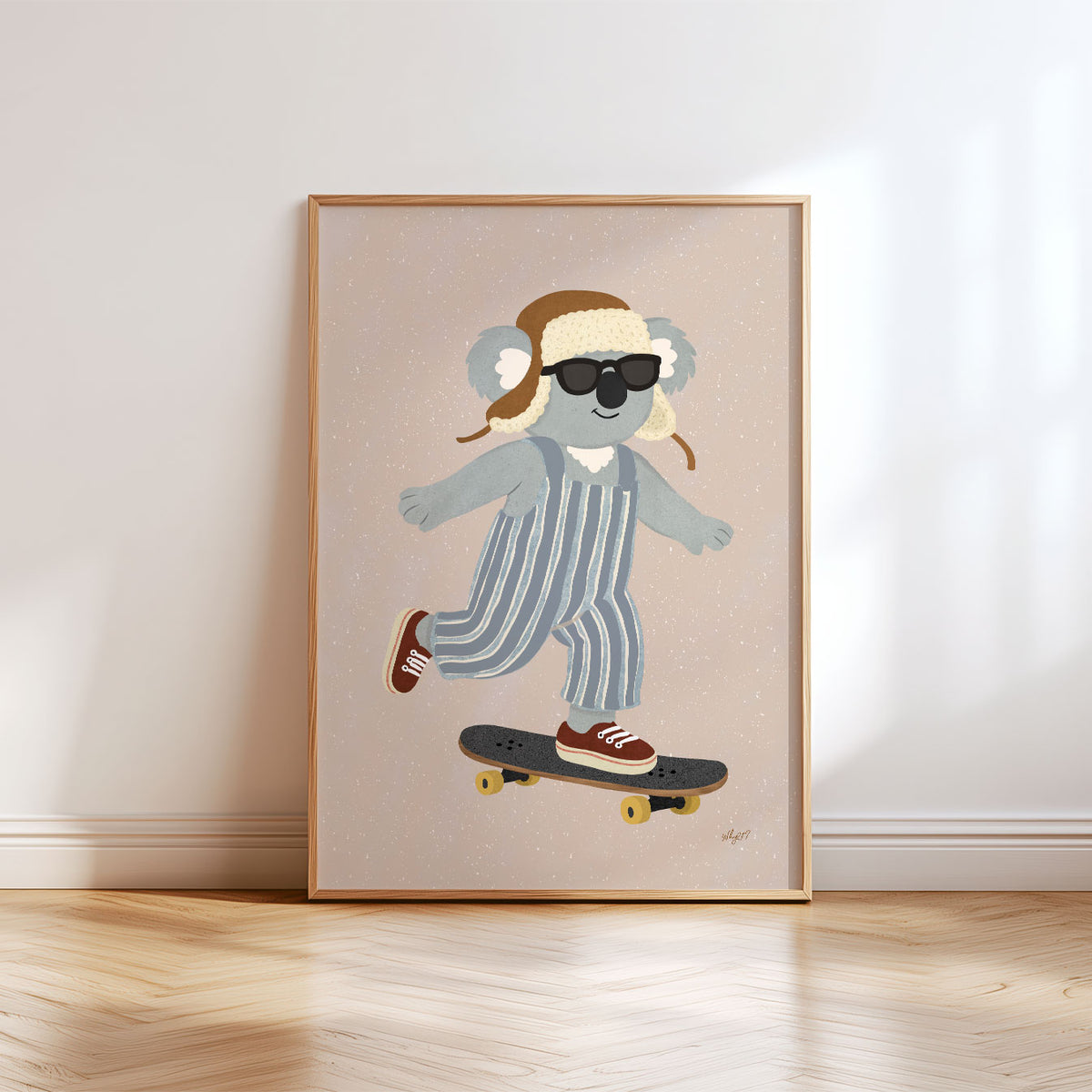 Skater Koala Poster