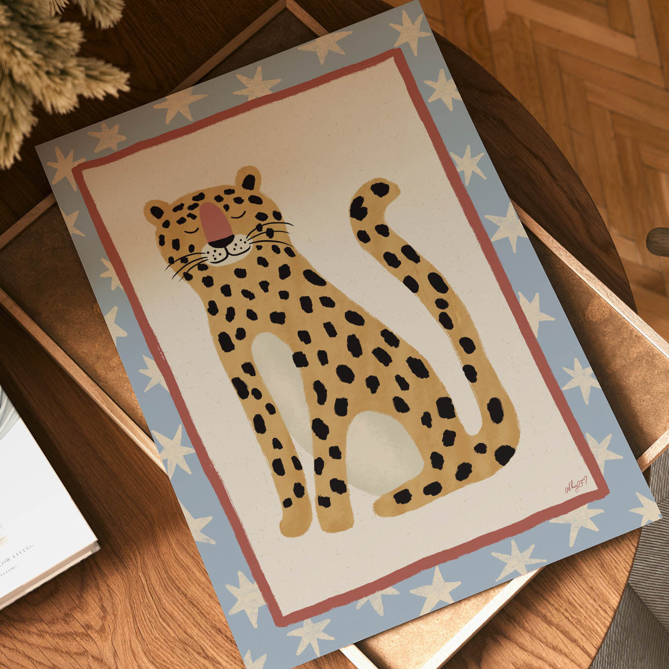 Friedlicher Leopard Poster