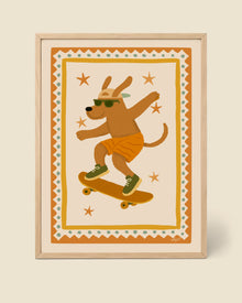Affiche Chien Skateur