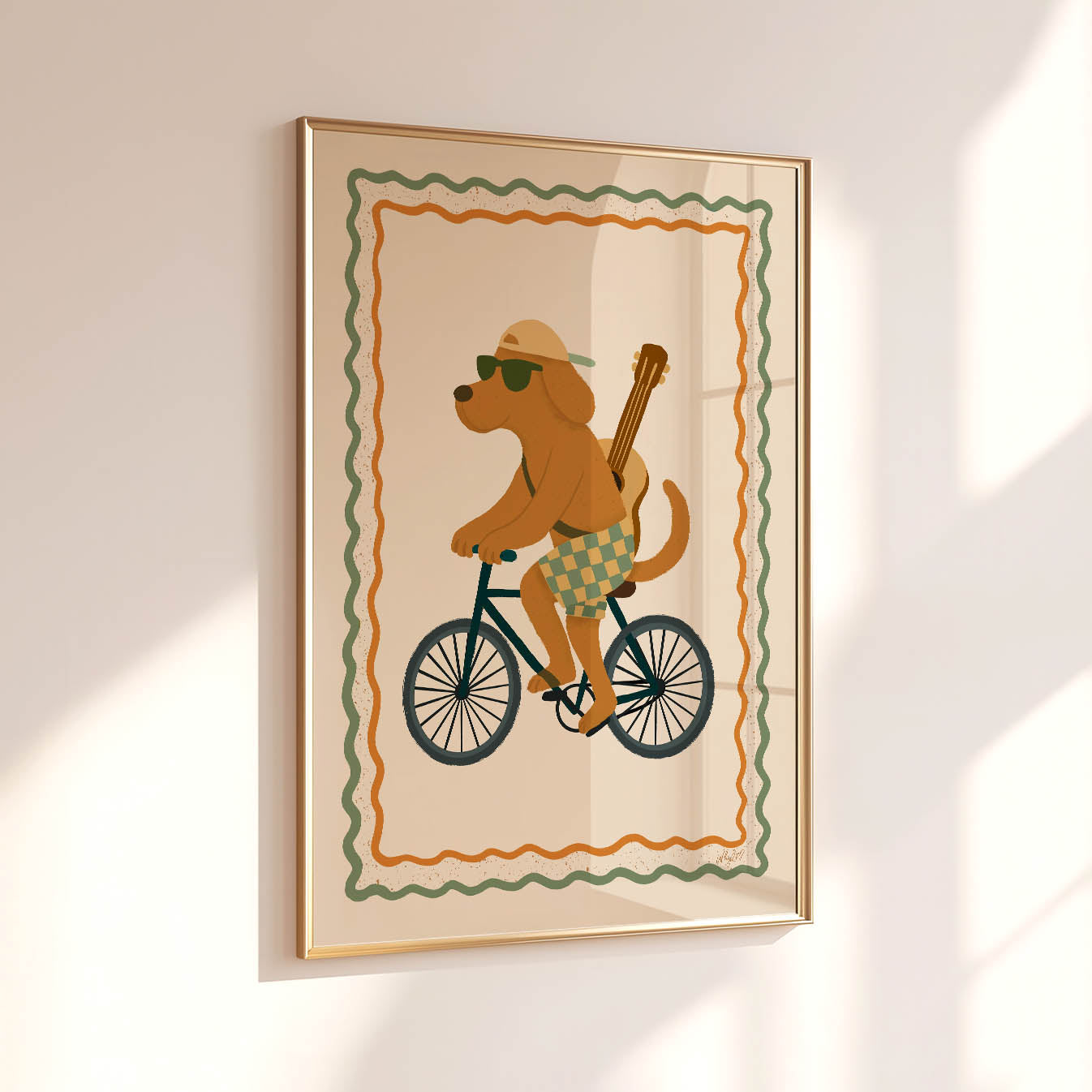 Abenteuerhund-Fahrradposter