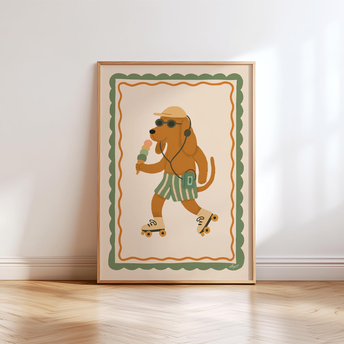 Summer Vibes Dog Poster