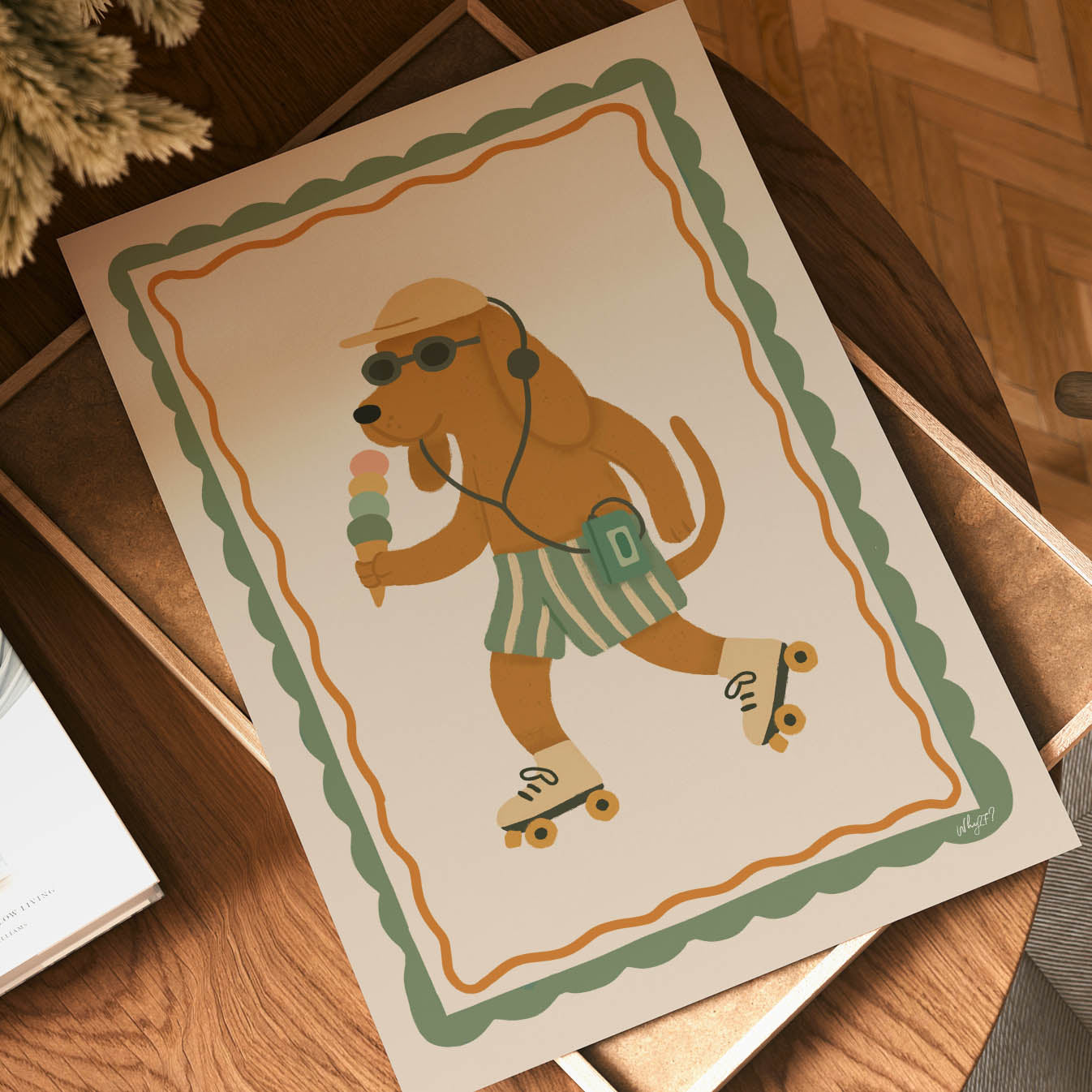 Summer Vibes Dog Poster