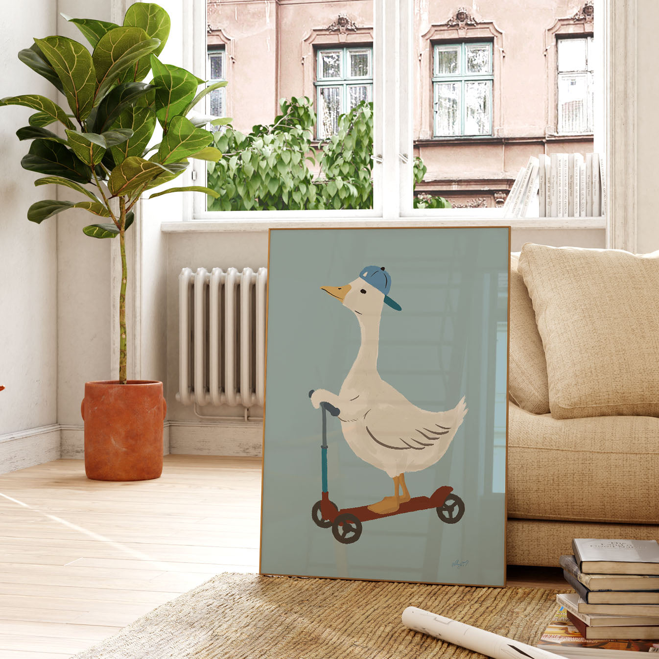 Gans-Roller-Plakat