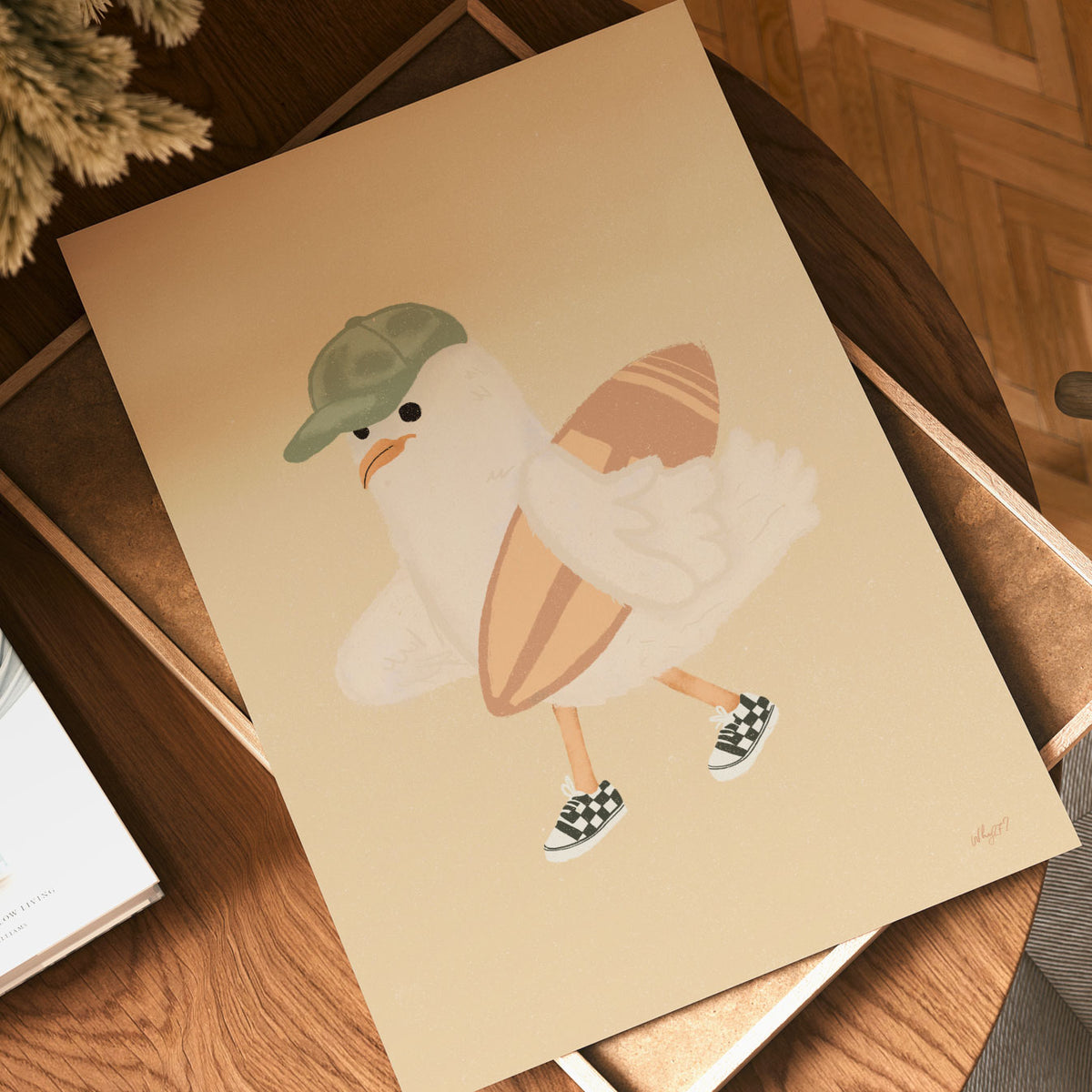 Seagull Surf Day Poster