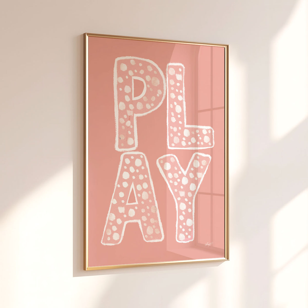 Play Lettering Poster