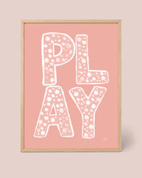 Affiche lettering Play