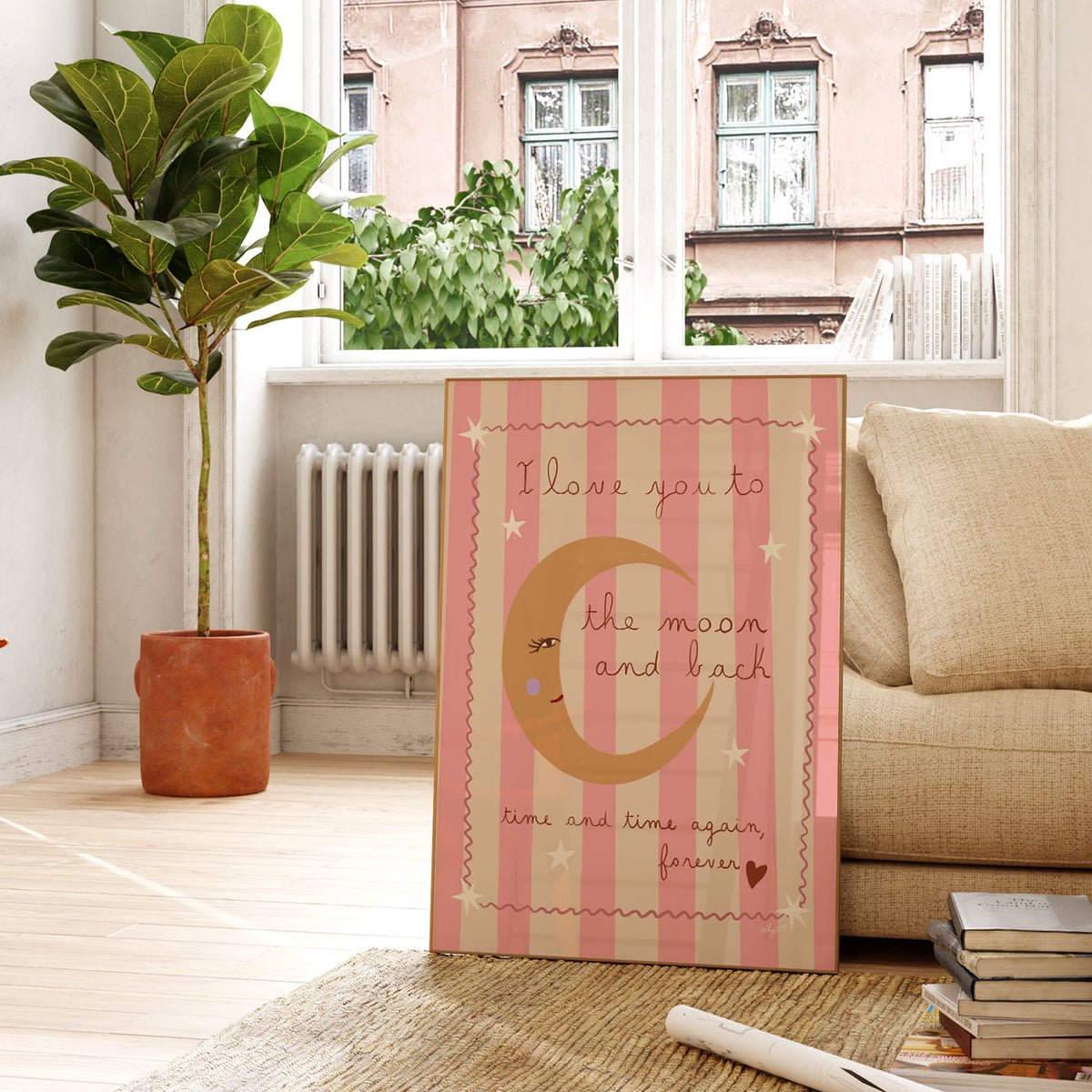 Love You to the Moon Poster