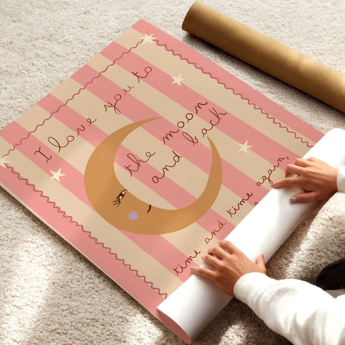 Love You to the Moon Poster