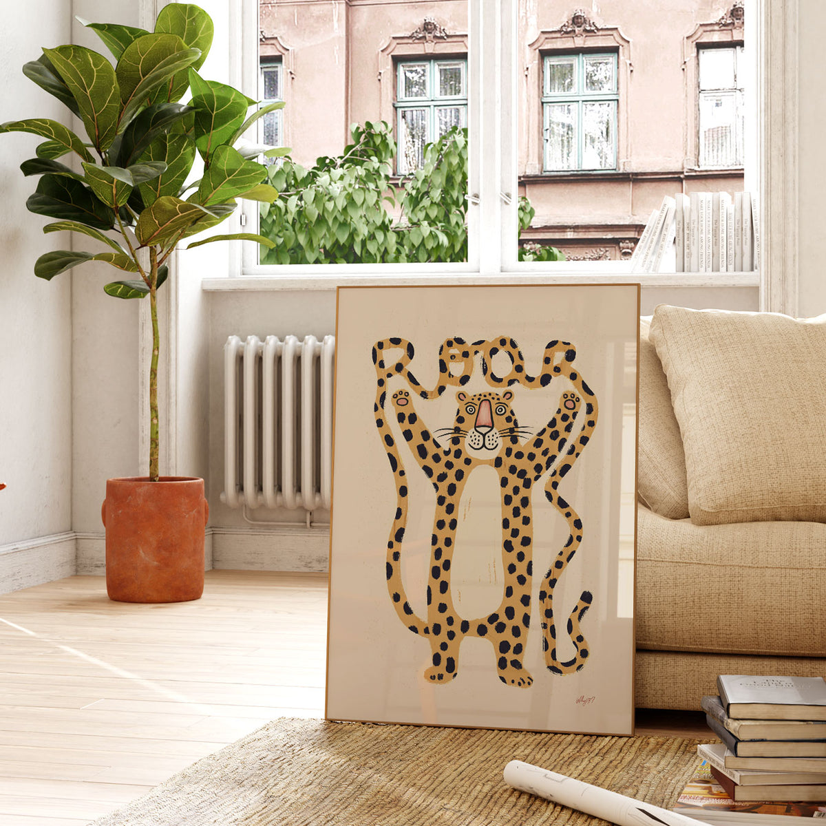 Roar Leopard Poster