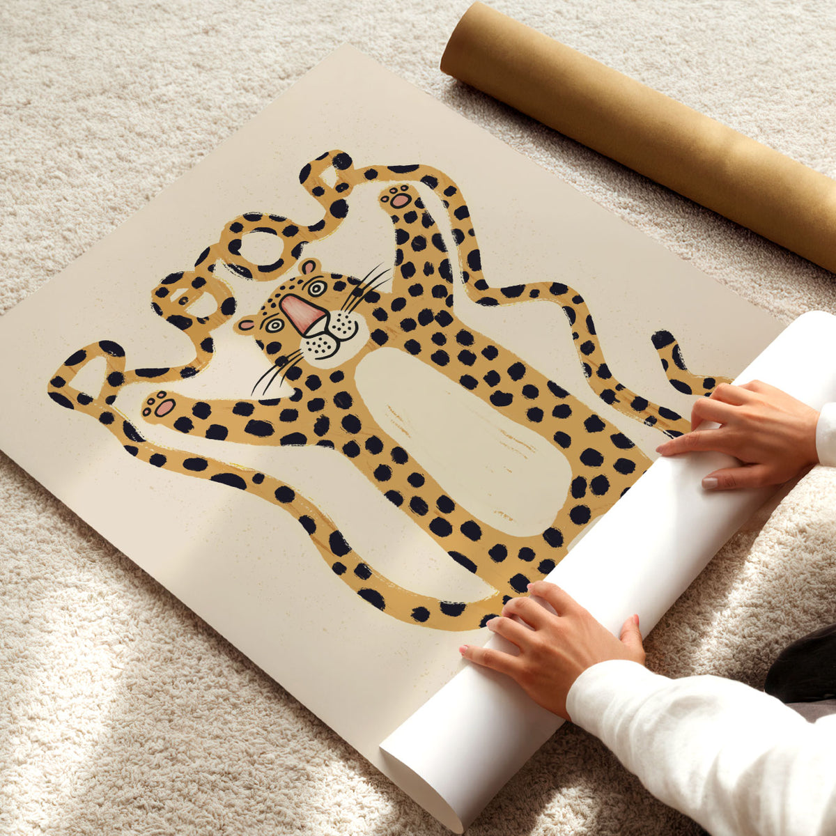 Roar Leopard Poster