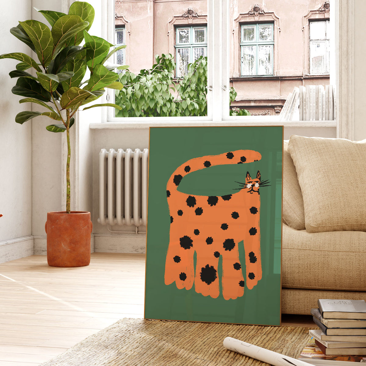 Big Spotted Cat Poster