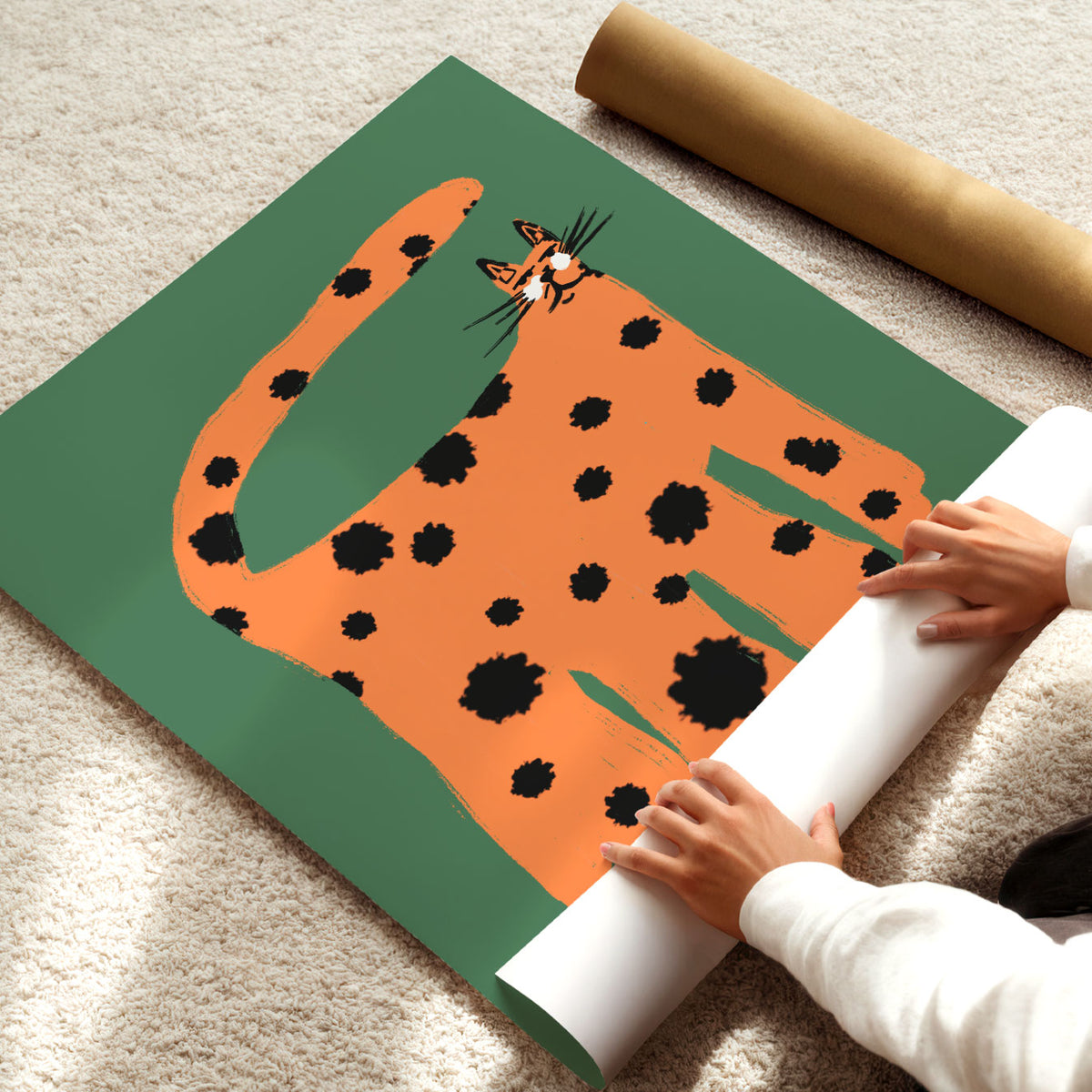 Big Spotted Cat Poster