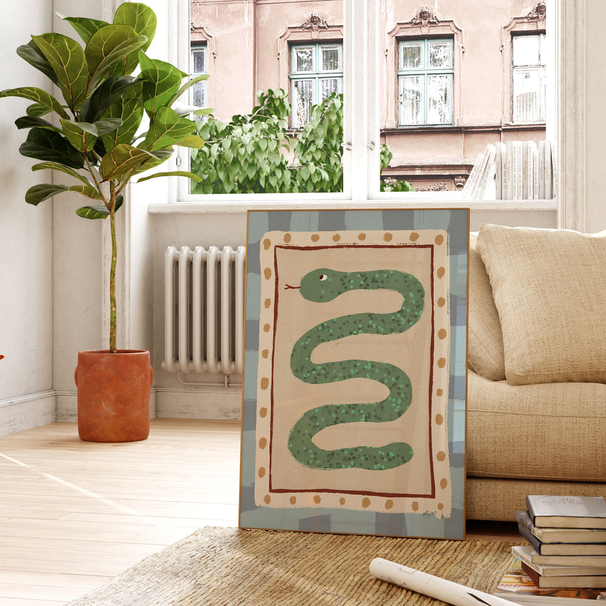 Garden Snake Poster