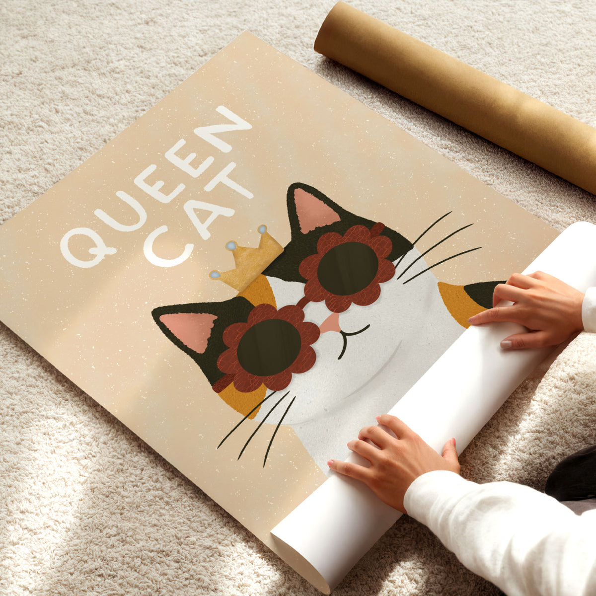 Queen Cat Poster