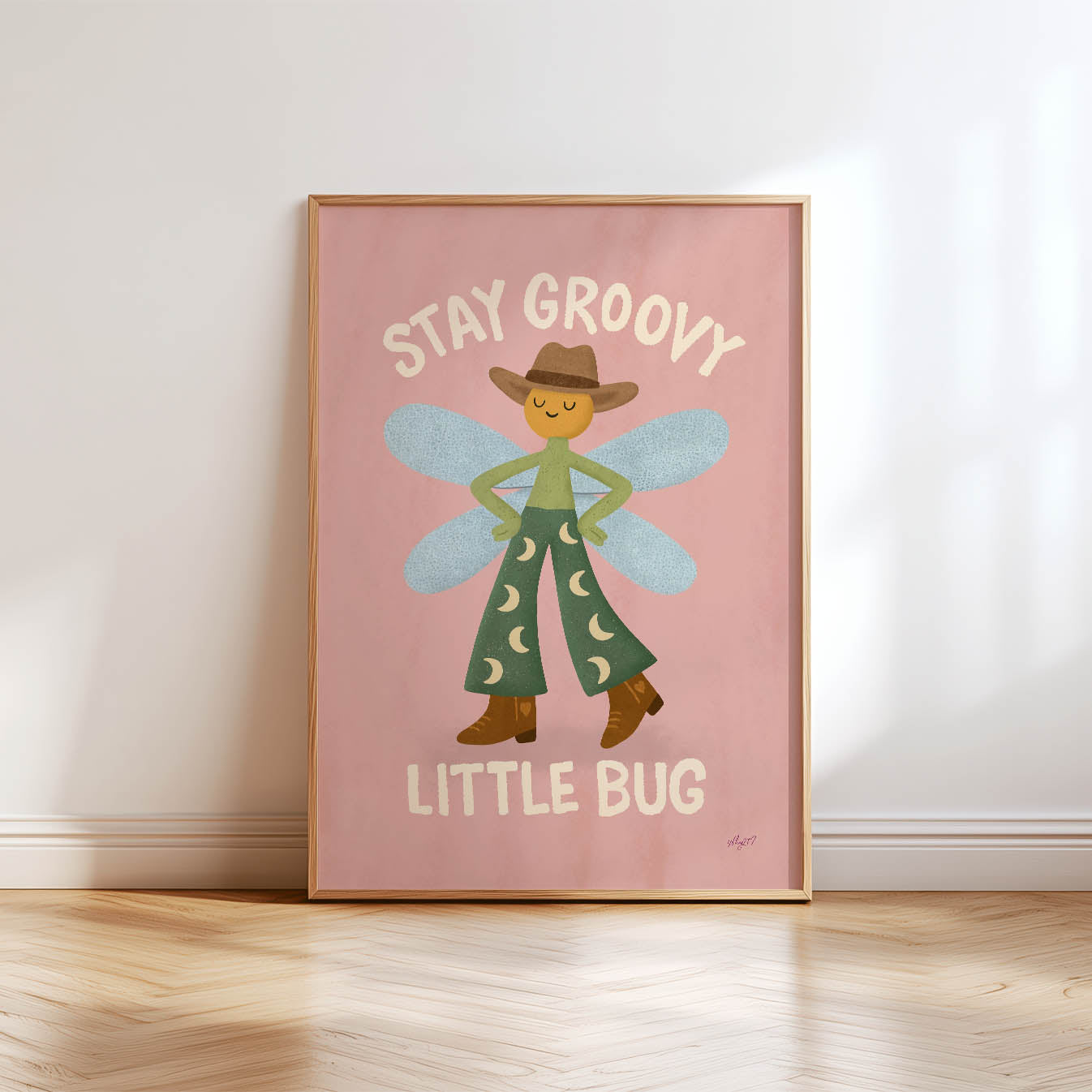 Stay Groovy Little Bug Poster