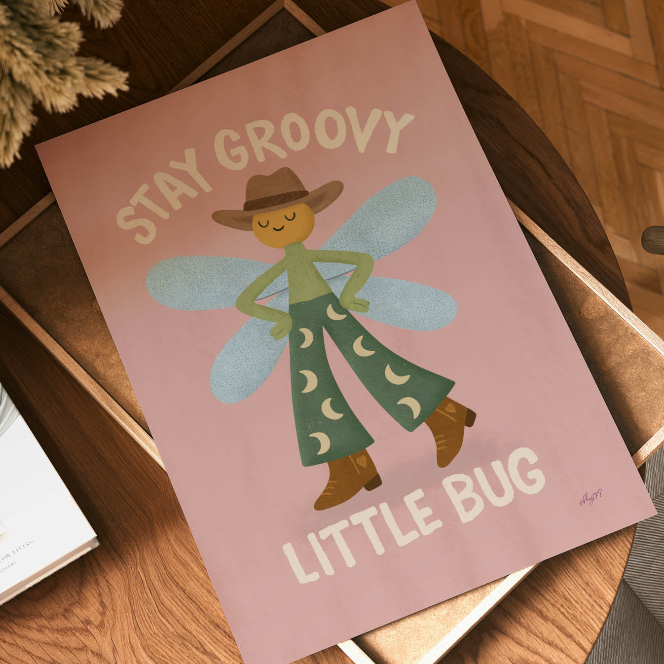 Stay Groovy Little Bug Poster