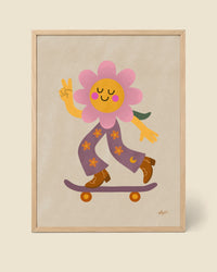 Poster Skater-Blume