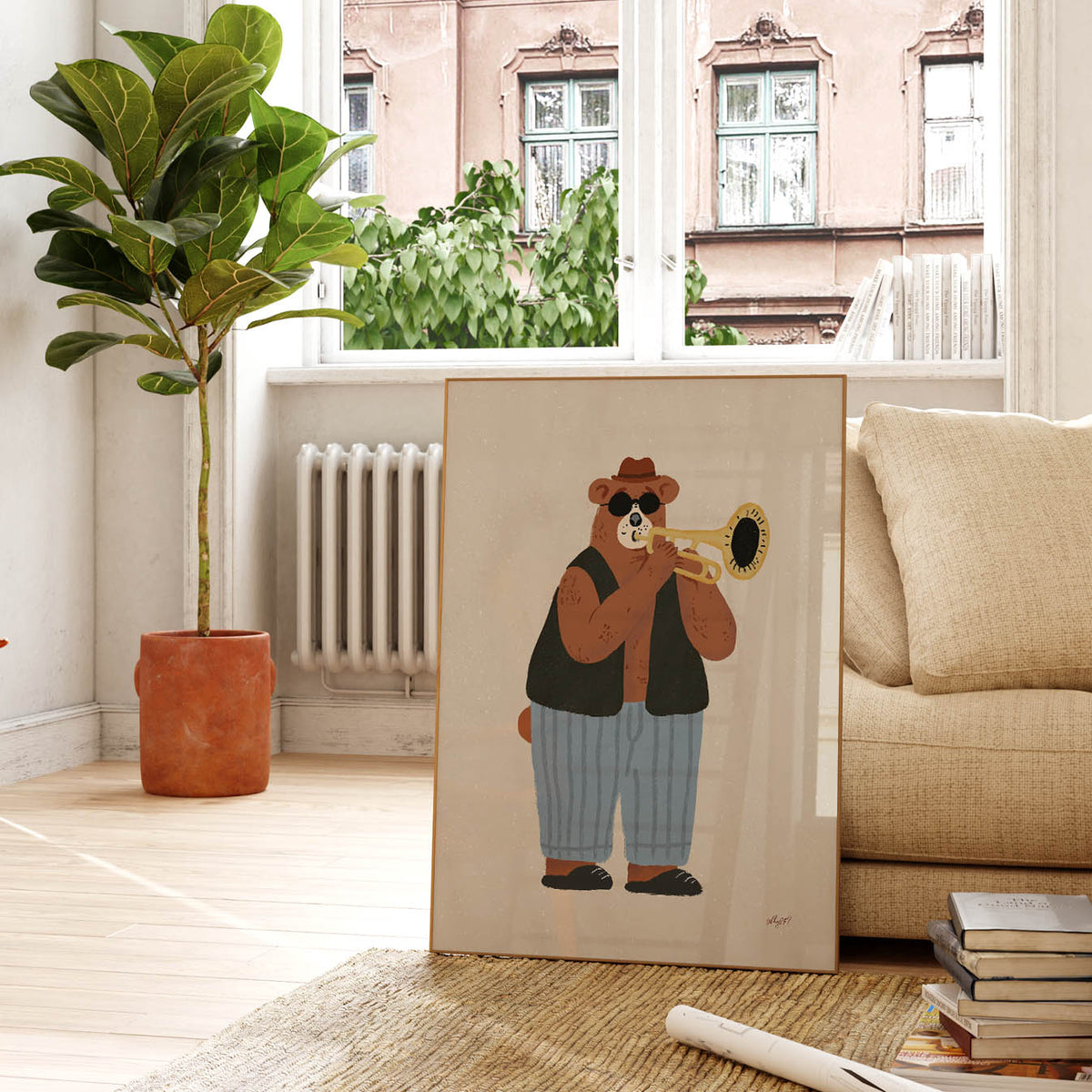 Jazzbär-Poster