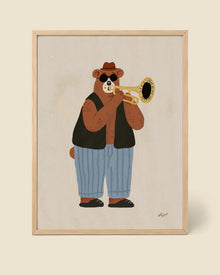 Jazzbär-Poster