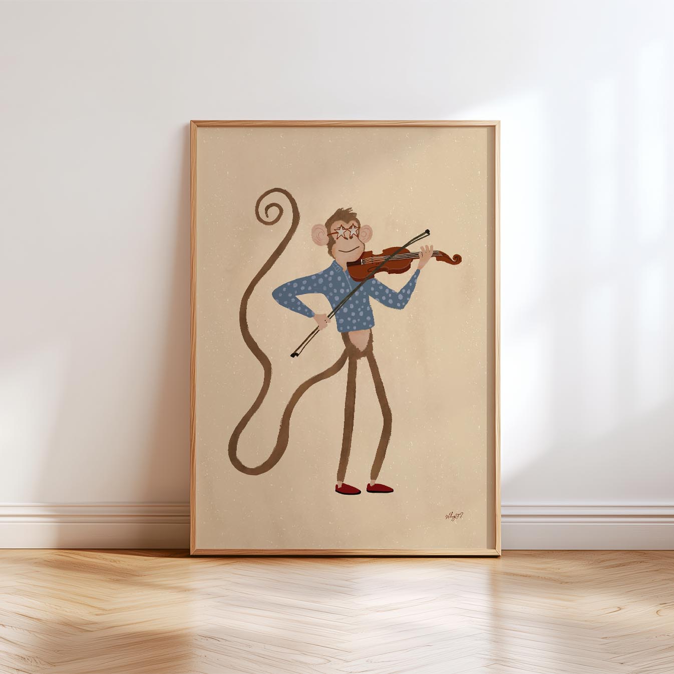 Melody Maker Monkey Poster