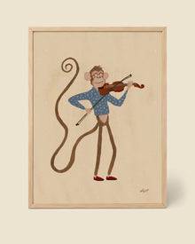 Geigenaffe-Poster