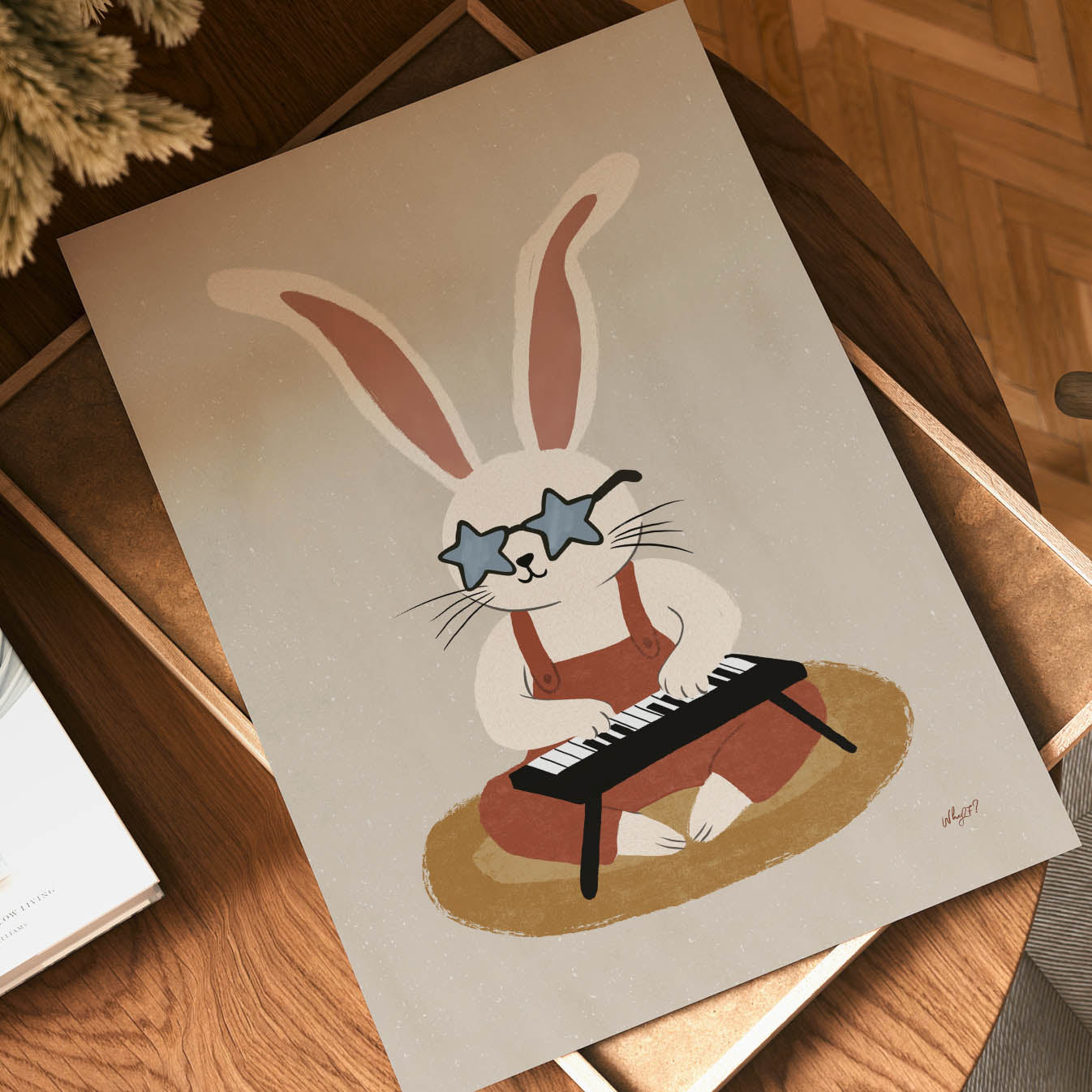 Little Keyboard Bunny Poster