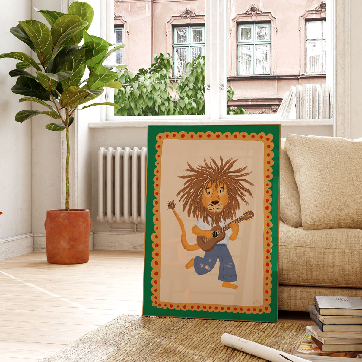 Reggae Lion Poster