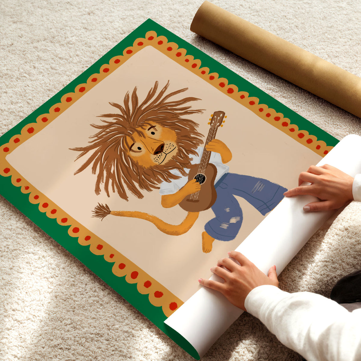 Reggae Lion Poster