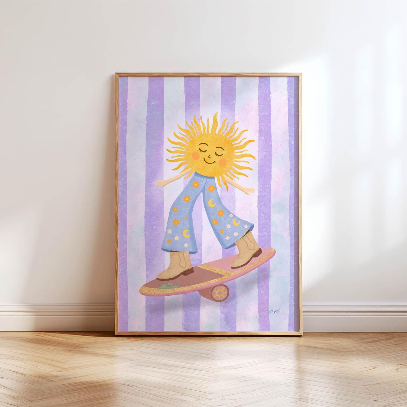 Sunny Skater Poster