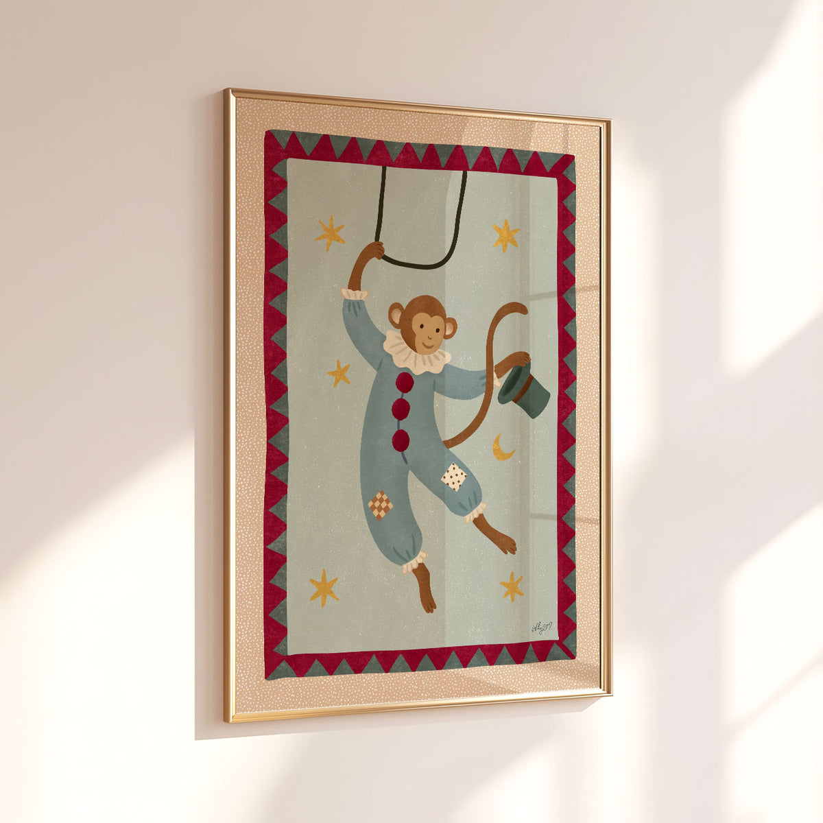 Circus Monkey Poster