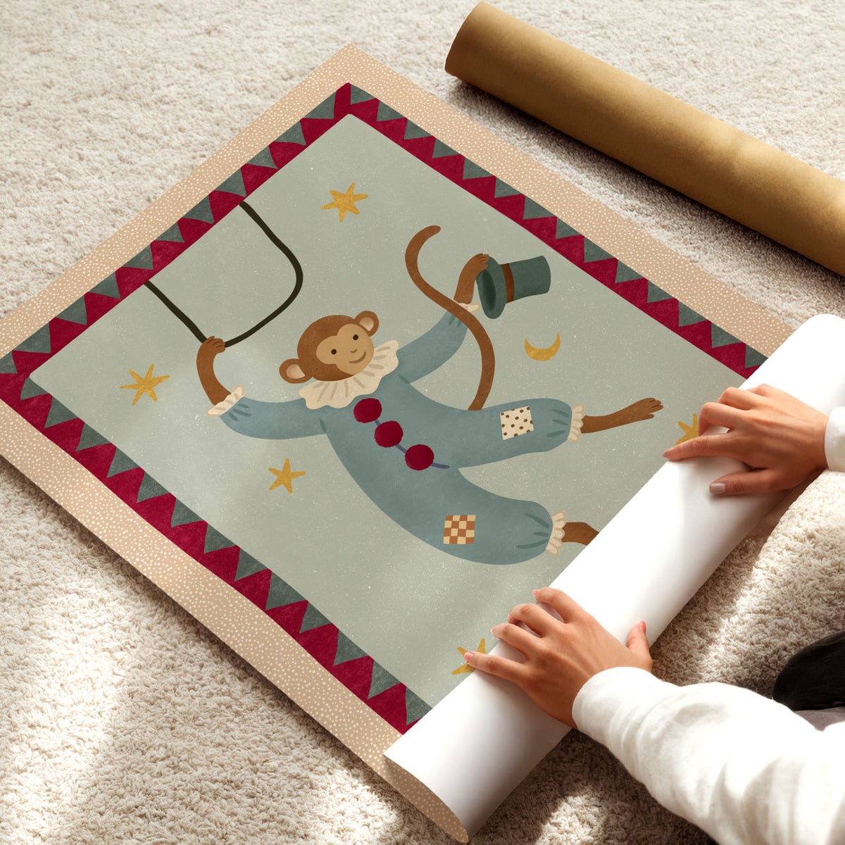 Circus Monkey Poster