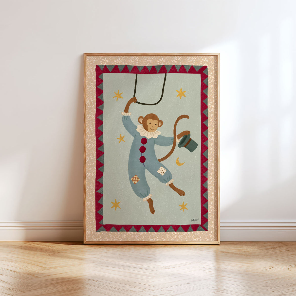 Circus Monkey Poster