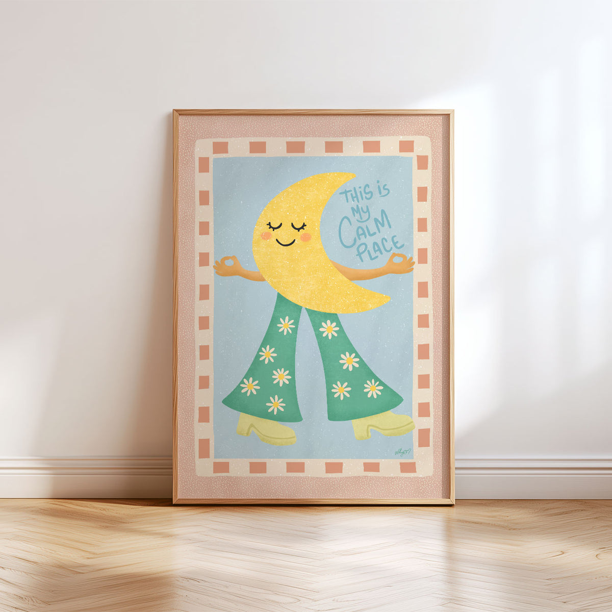 Moon And Stars Poster