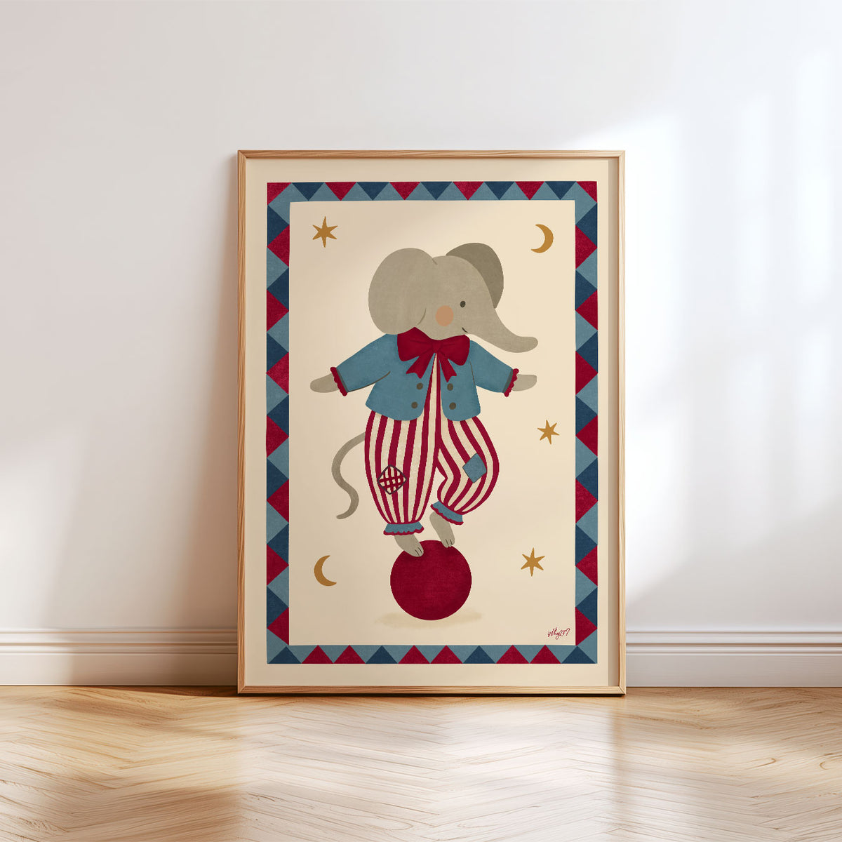 Circus Elephant Poster
