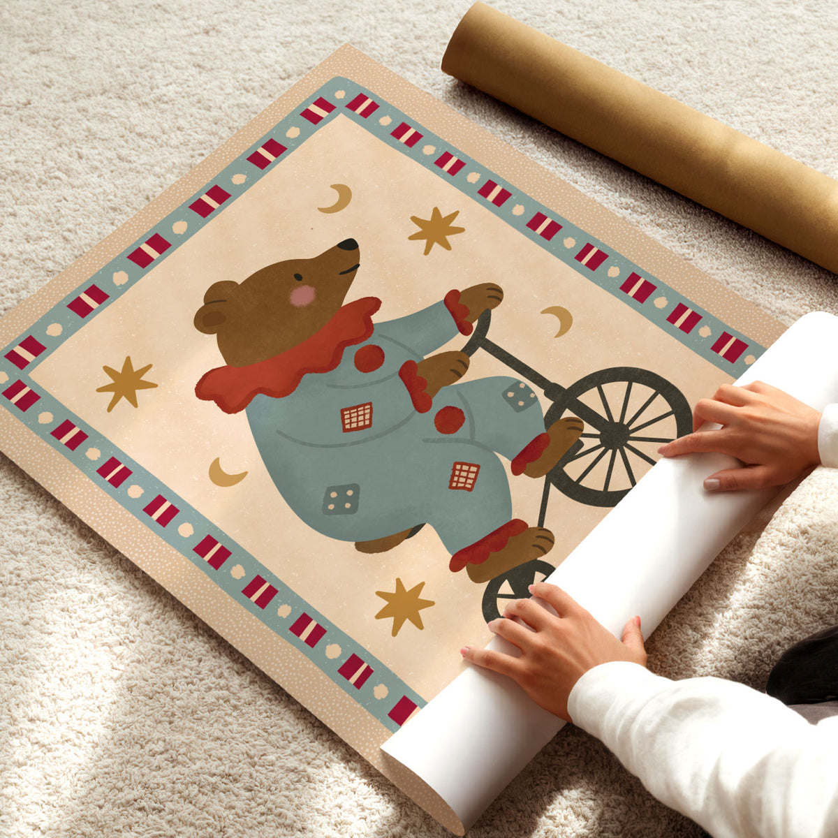 Circus Bear Poster