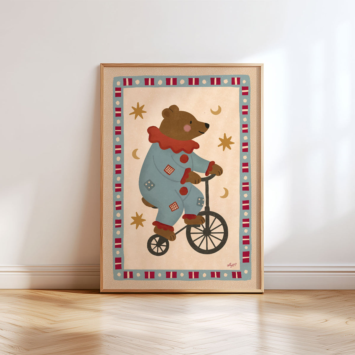 Circus Bear Poster