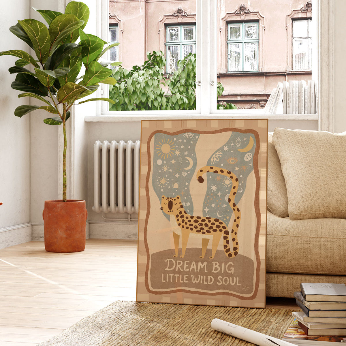 Dream Big Leopards Poster