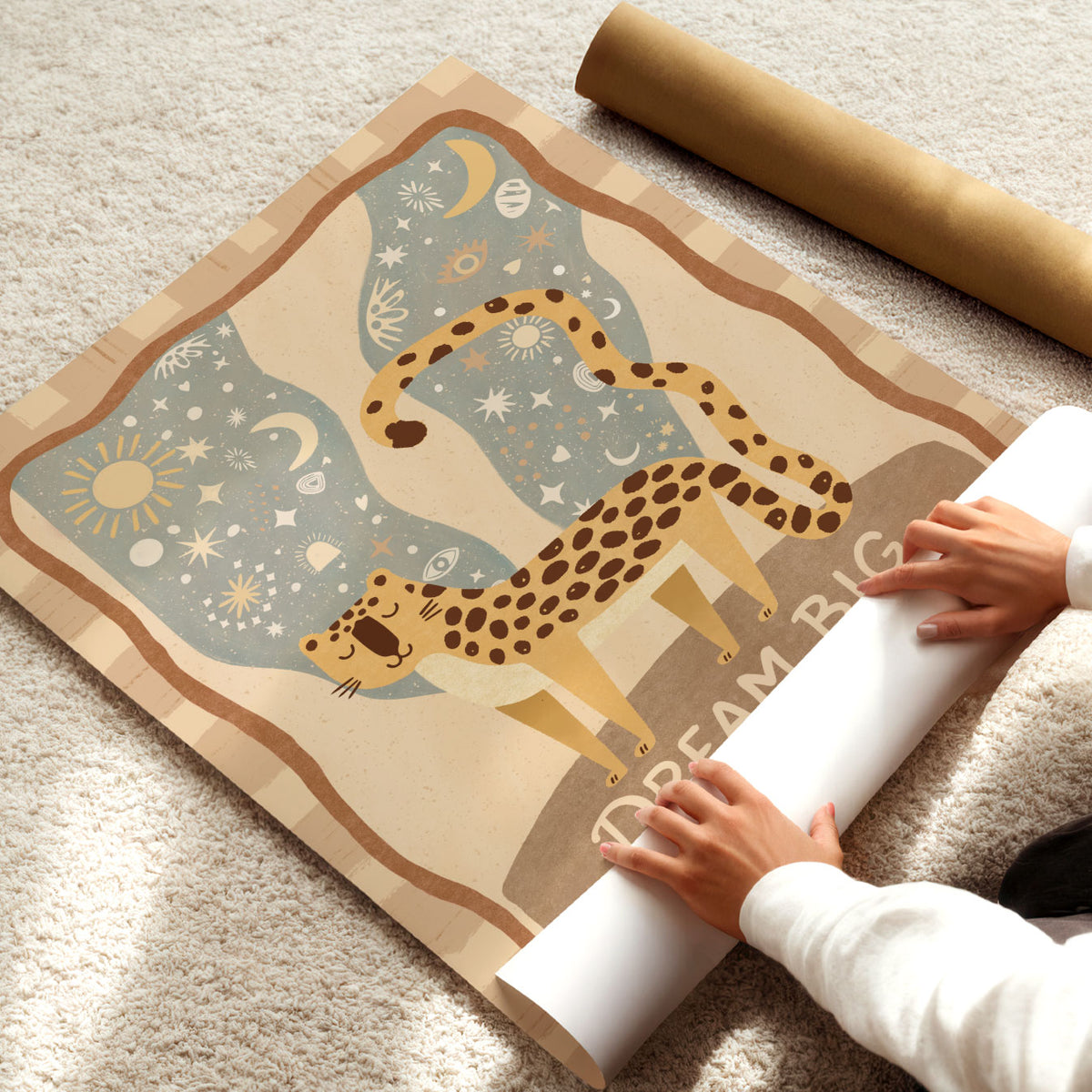 Dream Big Leopards Poster