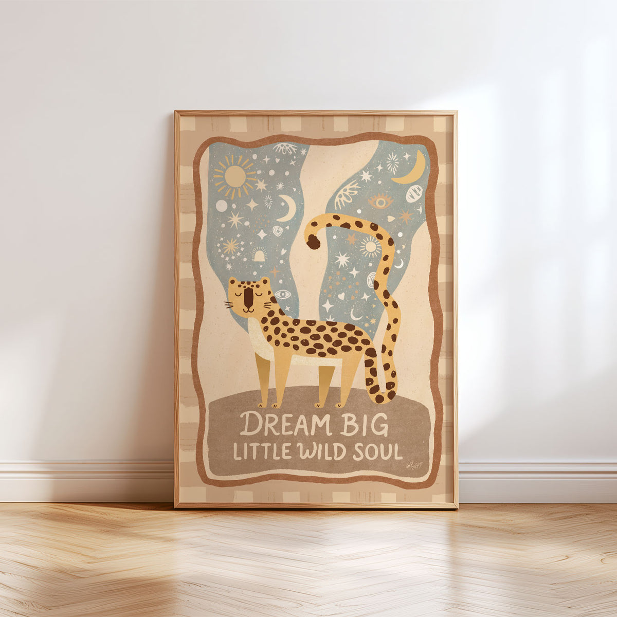 Dream Big Leopards Poster