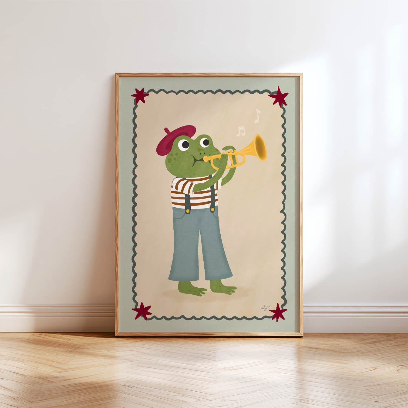 Trumpet Frog Poster